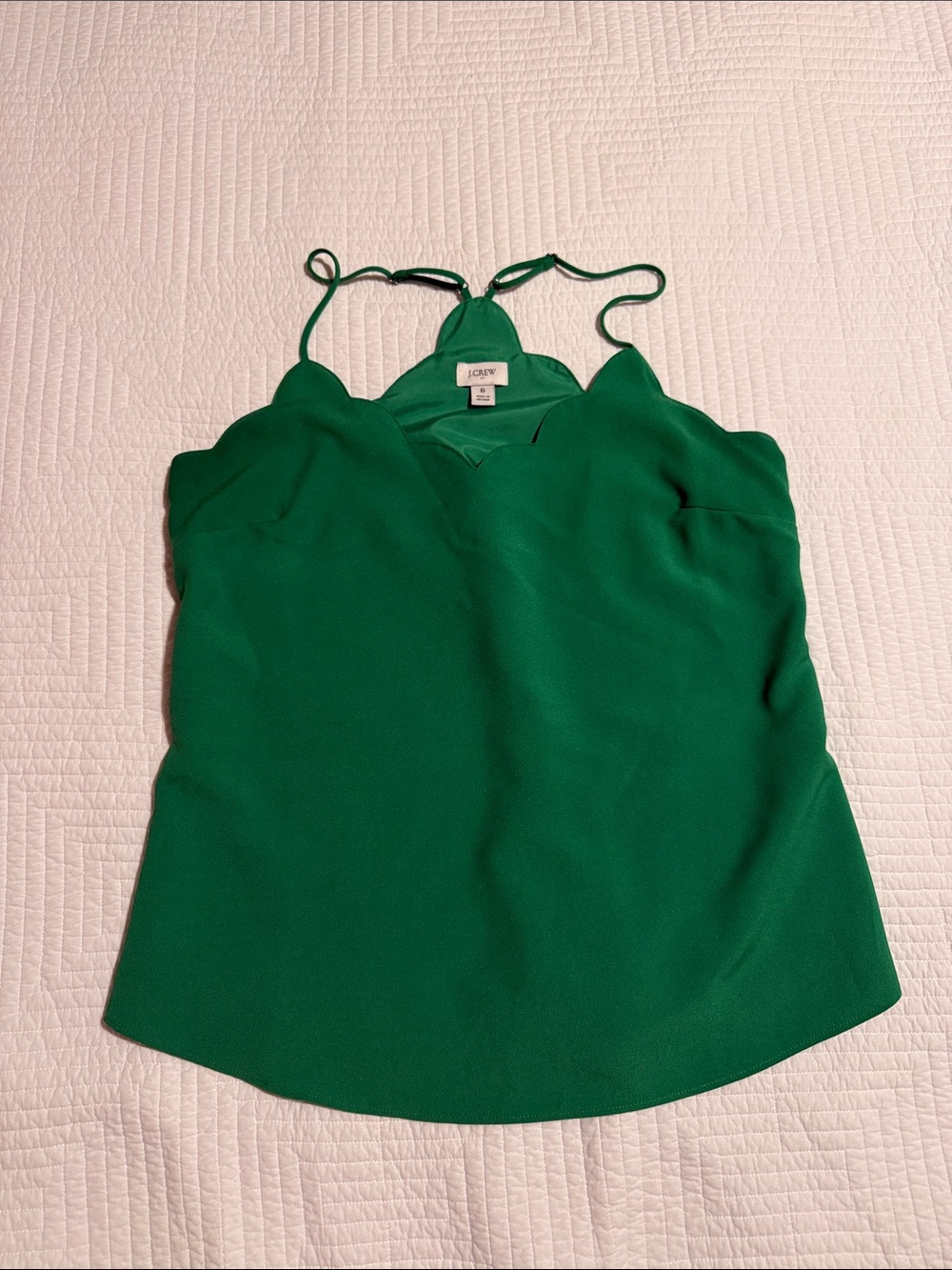 J. Crew scallop tank